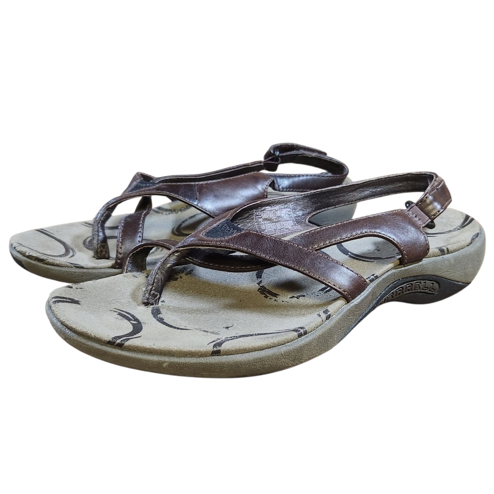 Merrell Womens Size 7 Savannah Brown Performance Sandals Hiking Outdoor Strappy